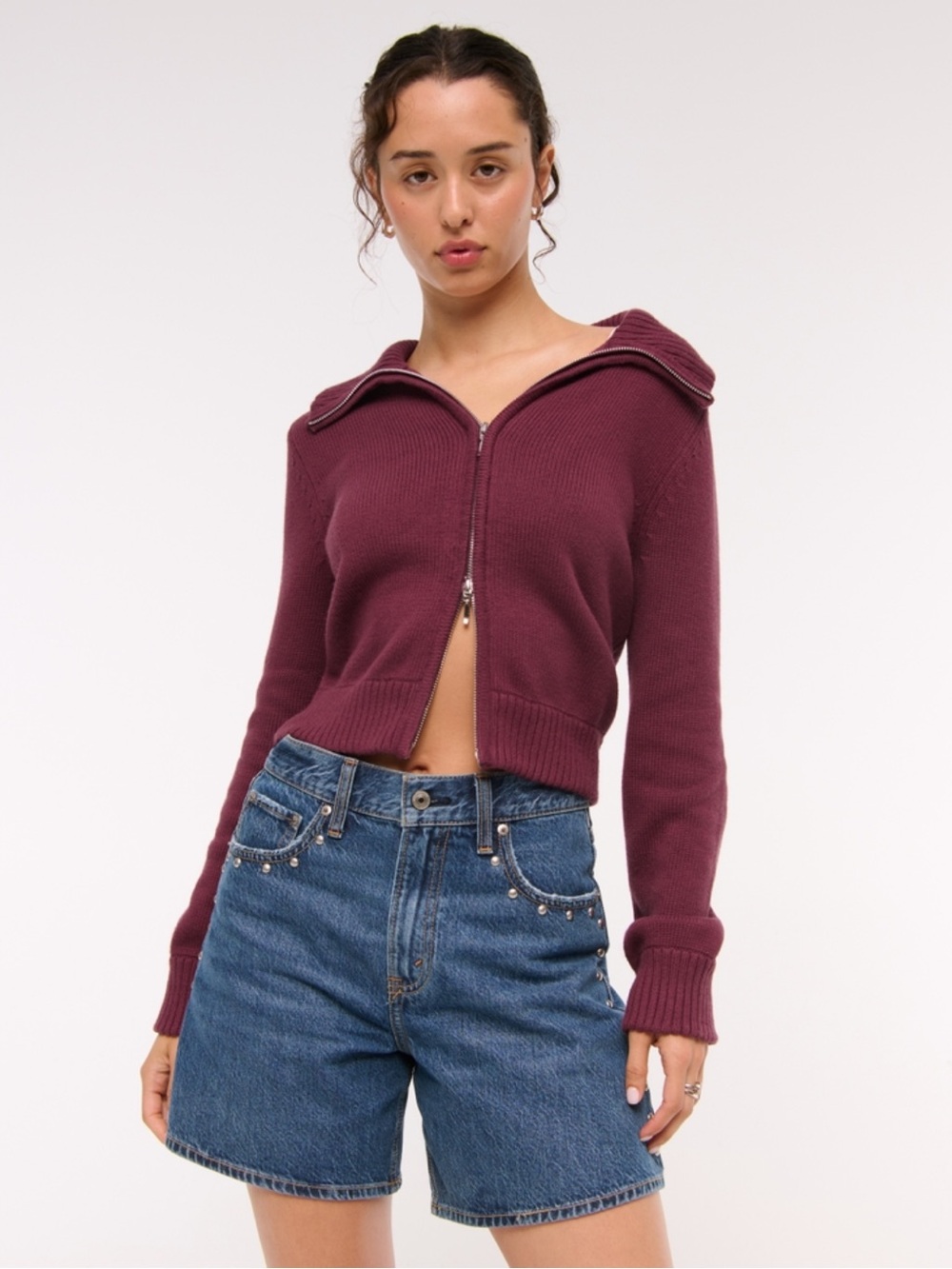 double zipper cardigan - Picture 3 of 12